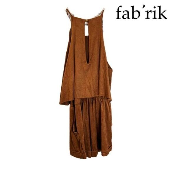 fab'rik Women's Spaghetti Strap Short Jumpsuit Sleeveless‎ Flowy Romper - Picture 2 of 7